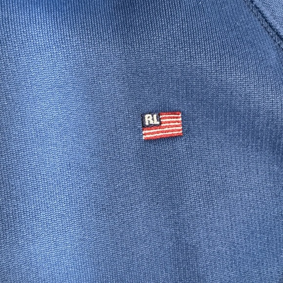 VTG 90's Polo Jeans Co Ralph Lauren Track Jacket Full Zip Royal Blue Mens Size M - Picture 3 of 10
